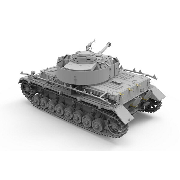 ボーダーモデル 1/35 ドイツIV号戦車J型 初期/中期型 &平貨車(2in1) w/線路 スケールモデル BT025 3