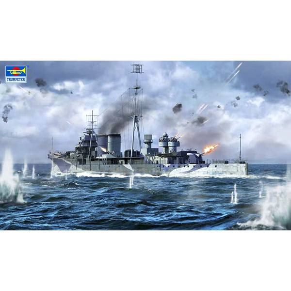 トランペッター 1/700 イギリス海軍 軽巡洋艦 HMS コロンボ スケールモデル 06742