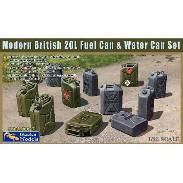 ゲッコー・モデル 1/35 現用イギリス軍 20リットル燃料缶 & 飲料水缶セット 模型用グッズ GEC35GM0079