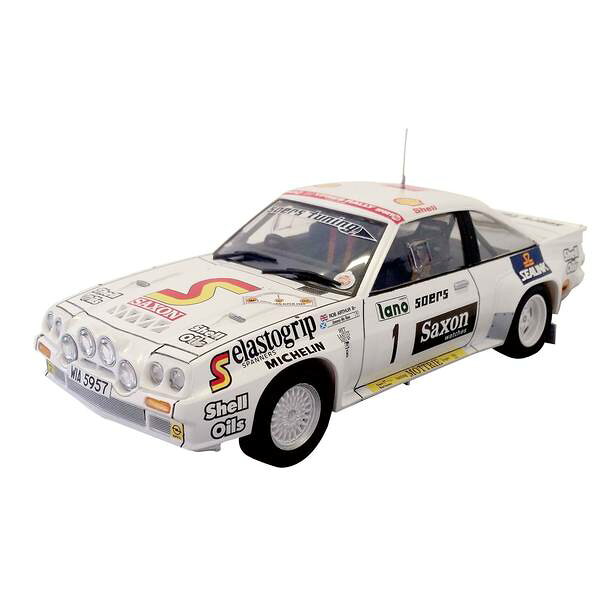1983年から86年にかけてラリーで活躍したオペル マンタ400Gr.Bを1/24スケールで再現したプラスチックモデル組み立てキットです。新旧ラリーカーを積極的に開発するベルギーのベルキット製。基本的なプラスチックパーツに加えてエッチングのディテールアップパーツやシートベルト素材、ウインドウの窓枠塗装に便利なマスキングシートもセット。ボディはグループBマシンならではのワイドなオーバーフェンダーやリヤスポイラー、ボンネットのエアスクープやスリットなども一体で再現。コクピットはダッシュボードに装備されるラリー装備のメーター類やフロアのフットレスト、消火器やレンチなどの工具類なども別パーツでモデル化。さらに、右ハンドル仕様と左ハンドル仕様が選んで組み立てられます。マーキングは1984年のヨーロッパラリー選手権シリーズの1戦として1984年の6月29日から7月1日にかけてベルギーで開催されたラリー、イープル24時間ラリーで4位に入ったカーナンバー1、ジミー・マクレーのマシンを再現します。■1/24スケールで1984年のオペル マンタ400Gr.Bを再現■ディテールアップ用エッチングパーツやシートベルトなどもセット■デカールは高品質なイタリアのカルトグラフ社製■仕上がり全長168mm、全幅77mm■パーツ点数144点■日本語補足説明書付属Opel Automobile GmbH used under license to Premium & Collectibles Trading Co. Ltd.スケール：1/24形態：スケールモデルメーカー型番：BEL009▼商品登録日：2023年05月26日