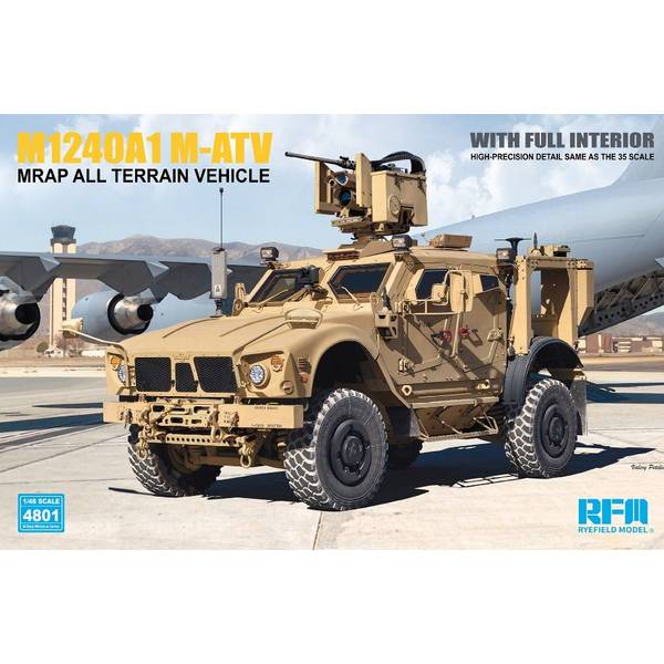 ライフィールドモデル 1/48 M1240A1 M-ATV MRAP w/フルインテリア スケールモデル RFM4801