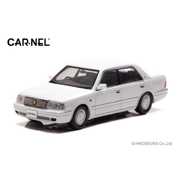 CARNEL 1/43 トヨタ クラウン ロイヤルサルーンG JZS155 1999 ホワイトパールクリスタルシャイン 完成品ミニカー CN439901