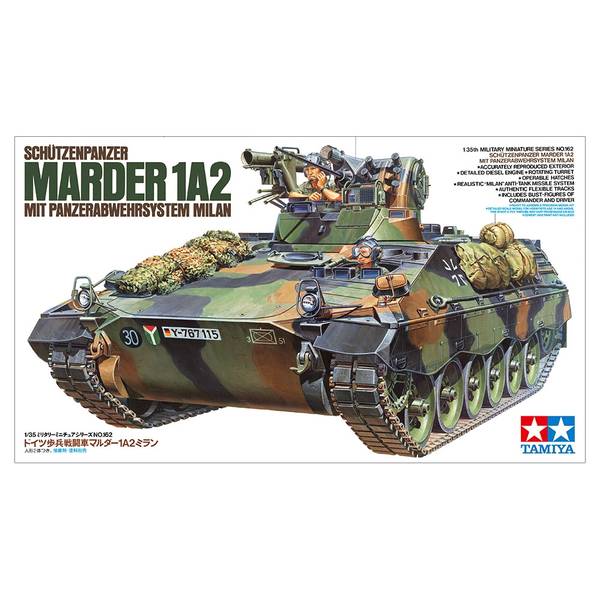 タミヤ 1/35 ドイツ歩兵戦闘車 マルダー1A2 ミラン スケールモデル 35162