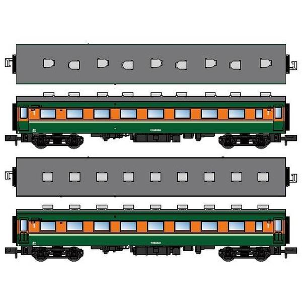 マイクロエース Nゲージ サロ85009+サロ85021 淡緑色帯 2両セット 鉄道模型 A3999