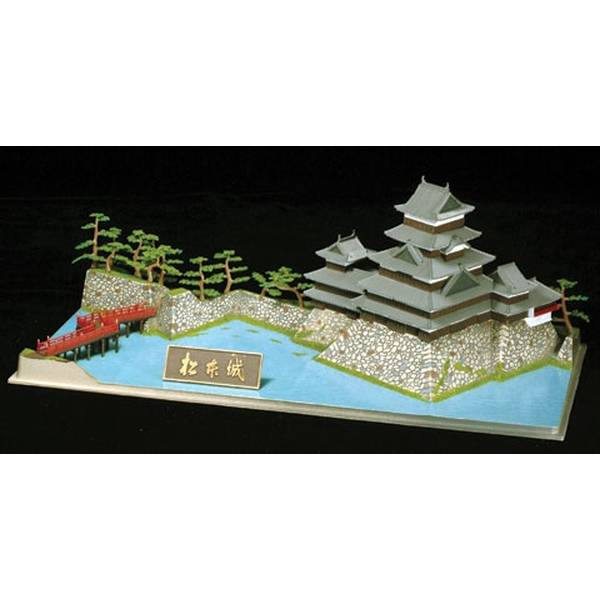 童友社 1/350 日本の名城プラモデル スタンダード版 松本城 スケールモデル S-24