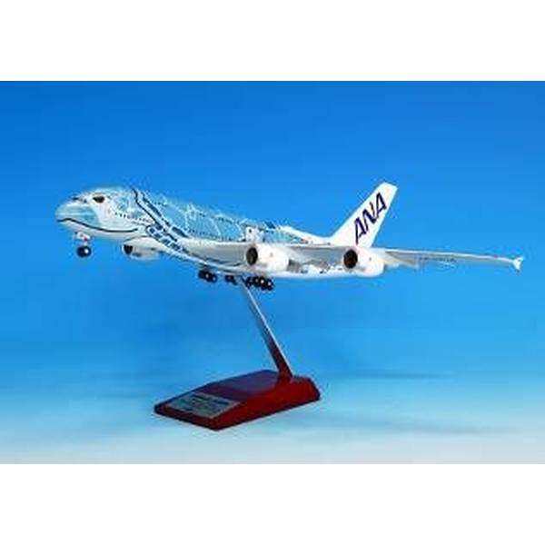全日空商事 1/200 エアバス A380 JA381A FLYING HONU ANAブルー (WiFiレドーム・ギアつき) 完成品モデル NH20192
