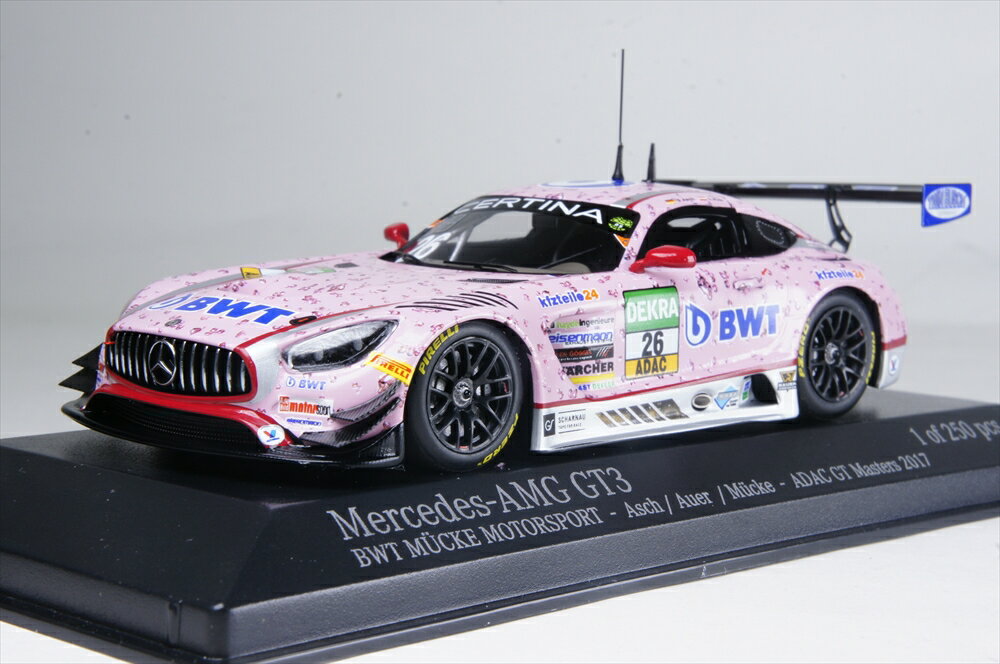 乐天商城 - ミニチャンプス 1/43 メルセデス AMG GT3 BWT MUCKE MOTORSPORT No.26 2017 ADACマスターズ アッシュ/アウアー 完成品ミニカー 437173026
