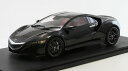 ホビージャパン 1/18 ホンダ NSX 2016 ブラック 完成品ミニカー HJ1802BK