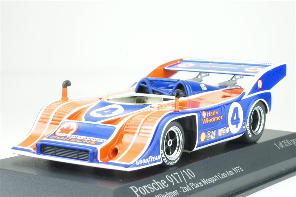 ミニチャンプス 1/43 ポルシェ 917/10 1973 カナディアン-アメリカン モスポート 2位 H.Wiedmer 完成品ミニカー 437736504