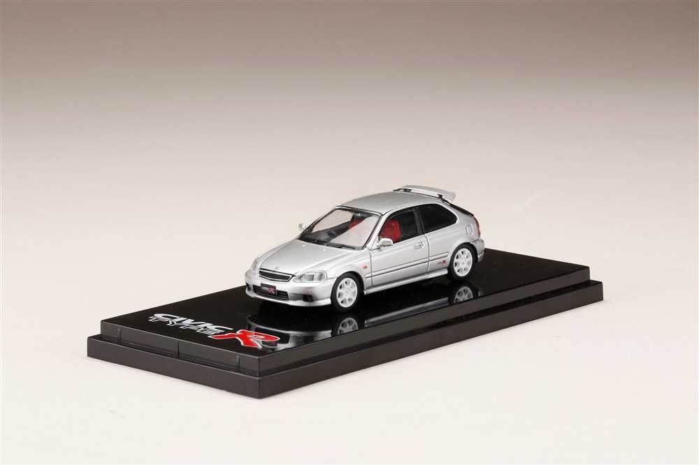 ホビージャパン 1/64 ホンダ シビック TYPE R EK9 ボーグシルバーメタリック 完成品ミニカー HJ641016S