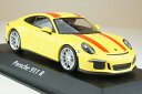 マキシチャンプス 1/43 ポルシェ 911 R 2016 イエロー 完成品ミニカー 940066221