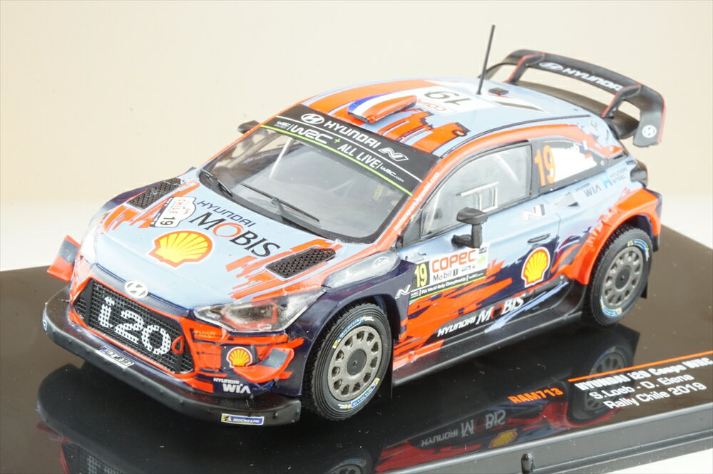 イクソモデル 1/43 ヒュンダイ i20 クーペ WRC No.19 2019 ラリー・チリ S.ローブ/D.エレナ 完成品ミニカー RAM713