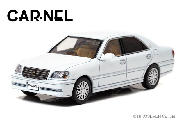 CARNEL 1/43 トヨタ クラウン ロイヤルサルーンG JZS175 2001 ホワイトパールクリスタルシャイン 完成品ミニカー CN430101