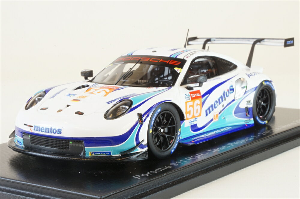 スパーク 1/43 ポルシェ 911 RSR No.56 プロジェクト1 2020 ル・マン24時間 M.カイロリ/E.ペルフェッティ/L.テン・フォーデ 完成品ミニカー S7987