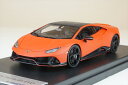 ルックスマート 1/43 ランボルギーニ ウラカン EVO フルオカプセル アランチョ DAC 完成品ミニカー LS498FCA