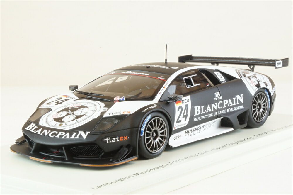 スパーク 1/43 ランボルギーニ ムルシエラゴ LP670 R-SV GT1 No.24 ライター 2010 FIA GT1 世界選手権 P.コックス/C.ハーゼ 完成品ミニカー S9605