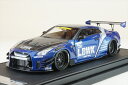 イグニッションモデル 1/43 LB-ワークス ニッサン GT-R R35 タイプ2 ブルー 完成品ミニカー IG2551