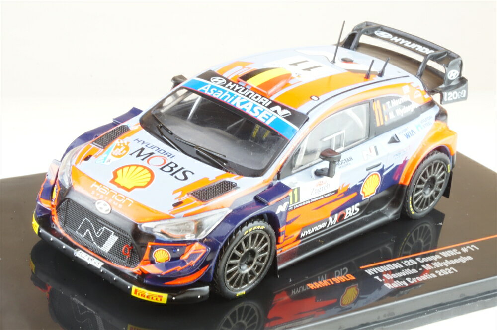 イクソ 1/43 ヒュンダイ i20 クーペ WRC No.11 2021 ラリー・クロアチア T.Neuville/M.Wydaeghe 完成品ミニカー RAM799