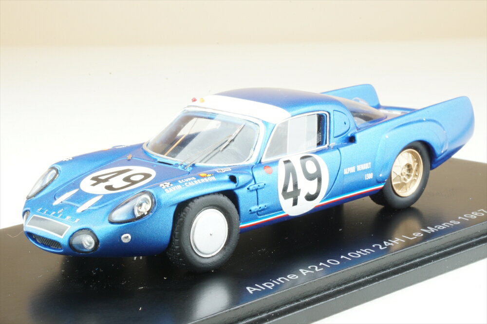 スパーク 1/43 アルピーヌ A210 No.49 1967 ル・マン24時間 10位 A.デ・コルタンツ/A.Le Guellec 完成品ミニカー S5690