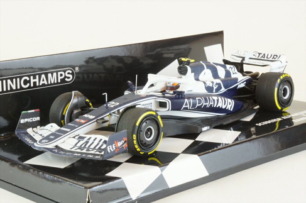 ミニチャンプス 1/43 スクーデリア アルファタウリ AT03 No.22 2022 F1 バーレーンGP 8位 角田裕毅 完成品ミニカー 417220122