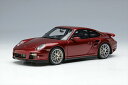 アイドロン 1/43 ポルシェ 911 997.2 ターボS 2011 ルビーレッドメタリック 完成品ミニカー EM604D