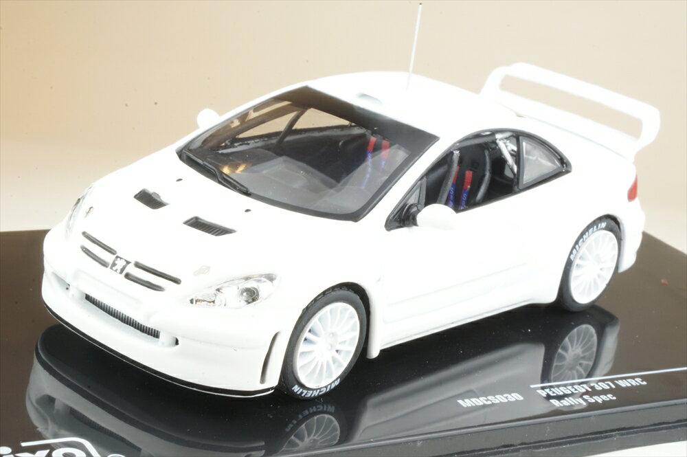 イクソ 1/43 プジョー 307 WRC ラリースペック ホワイト ホイールセット付 完成品ミニカー MDCS030