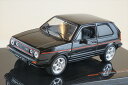 イクソ 1/43 フォルクスワーゲン ゴルフ GTI MKII 1984 メタリックブラック/レッドライン シルバーホイール 完成品ミニカー CLC417N