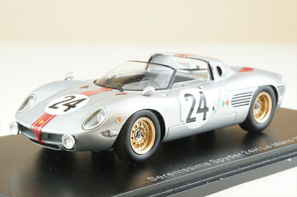 スパーク 1/43 Serenissima スパイダー No.24 1966 ル・マン24時間 J-C.ザウエル/J.de Mortemart 完成品ミニカー S7560