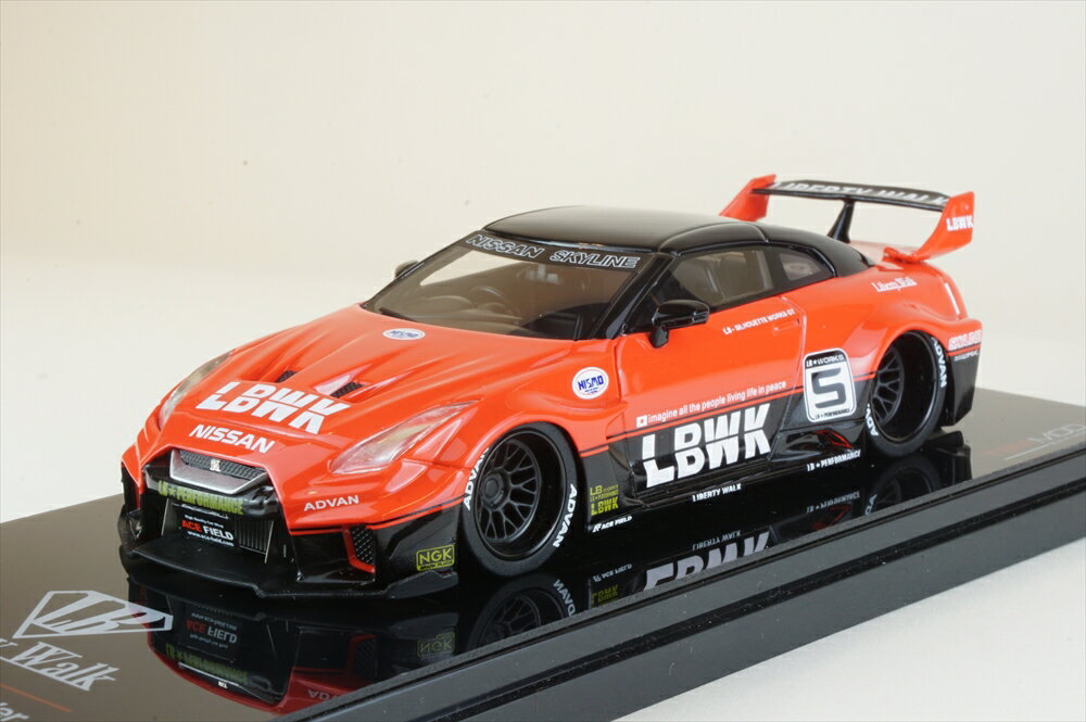 トゥルースケール 1/43 ニッサン 35GT-RR No.5 LB-Silhouette WORKS GT バージョン1 レッド/ブラック 完成品ミニカー TSMV0011