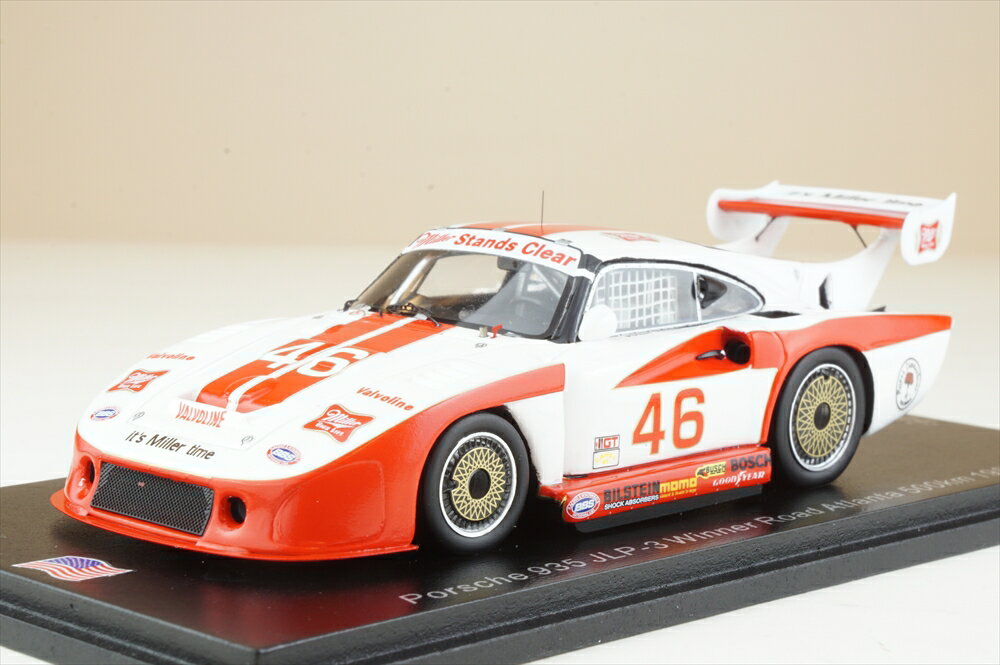 スパーク 1/43 ポルシェ 935 JLP-3 No.46 1982 ロード アトランタ 500km ウィナー J.Paul/J.Paul Jr. 完成品ミニカー US241