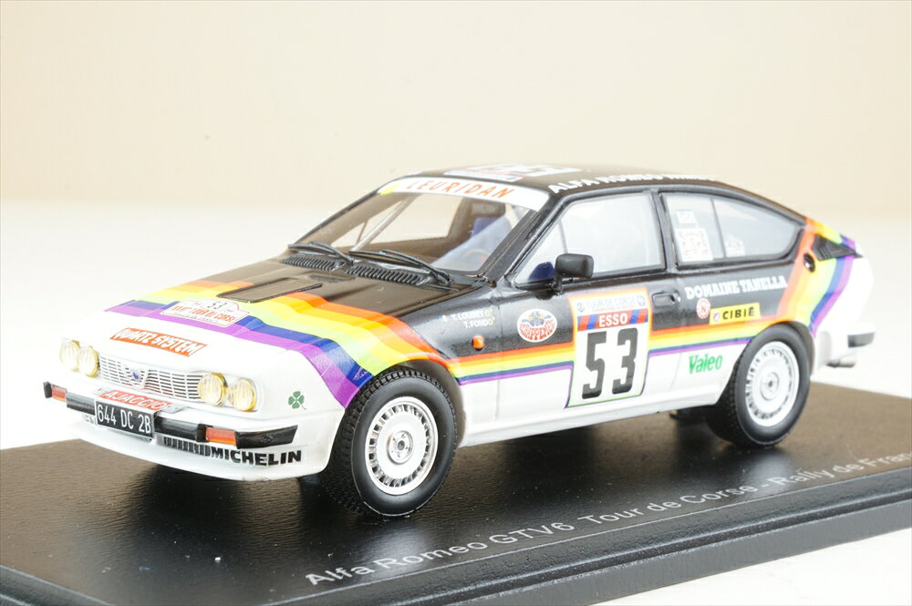 乐天商城 - スパーク 1/43 アルファロメオ GTV6 No.53 1982 ツール・ド・コルス ラリー・ド・フランス Y.Loubet/R.