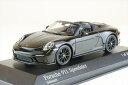 ミニチャンプス 1/43 ポルシェ 911 991 スピードスター 2019 ブラック 完成品ミニカー 410061134