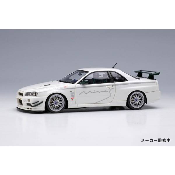 アイドロン 1/43 マインズ ニッサン スカイライン GT-R BNR34 V-spec N1 2012 BBSホイール 完成品ミニカー EM646のサムネイル