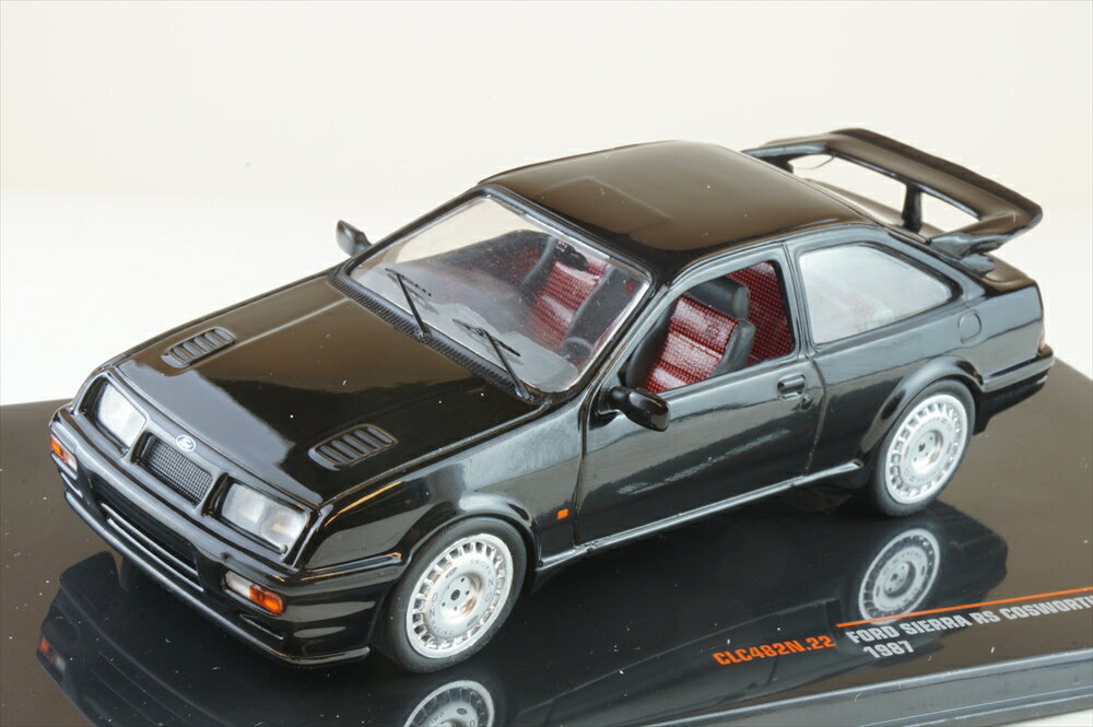 樂天商城 - イクソ 1/43 フォード シエラ RS コスワース 1987 ブラック 完成品ミニカー CLC482N