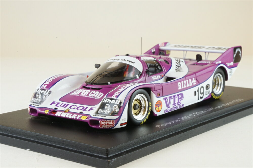 スパーク 1/43 ポルシェ 962 C No.19 1990 ル・マン24時間 26位 M.C-Olivar/T.L-Davey/池谷勝則 完成品ミニカー S9882