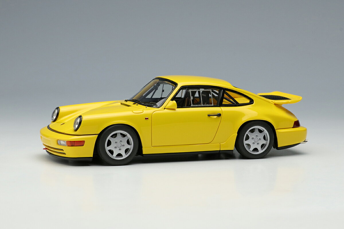 乐天商城 - ヴィジョン 1/43 ポルシェ 911 964 カレラ 4 ライトウェイト 1990 スピードイエロー 完成品ミニカー VM164B