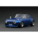 イグニッションモデル 1/18 トヨタ スポーツ800 ノブハチ Ver ブルーメタリック 完成品ミニカー IG3093