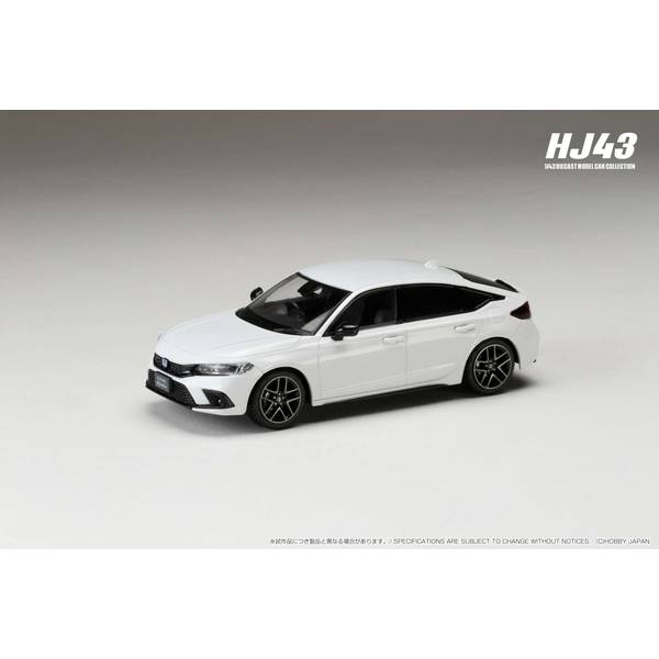 ホビージャパン 1/43 ホンダ シビック FL4 e:HEV プラチナホワイトパール 完成品ミニカー HJ433003W