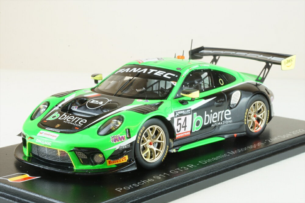 スパーク 1/43 ポルシェ 911 GT3 R No.54 Dinamic Motorsport 2022 スパ24時間 K.Bachler/C.Ledogar/T.Preining 完成品ミニカー SB533