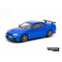 ターマックワークス 1/64 ニッサン スカイライン GT-R R34 Z-tune 2023 FuelFest Tokyo ベイサイドブルー 完成品ミニカー T64S-014-FF