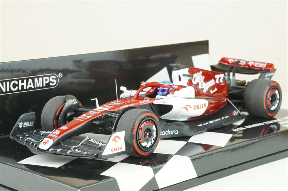 樂天商城 - ミニチャンプス 1/43 アルファロメオ C42 No.77 2022 F1 バーレーンGP 6位 V.ボッタス 完成品ミニカー 417220177