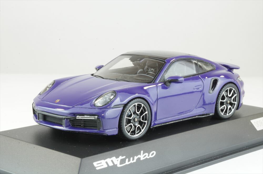 ディーラー別注 1/43 ポルシェ 911 ターボ 992リミテッド ウルトラヴァイオレット 完成品ミニカー WAP0201610PTRB