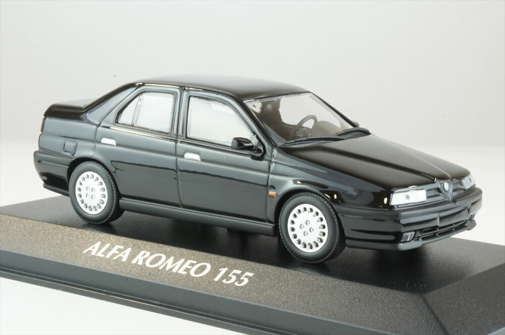 乐天商城 - マキシチャンプス 1/43 アルファロメオ 155 1992 ブラック 完成品ミニカー 940120401