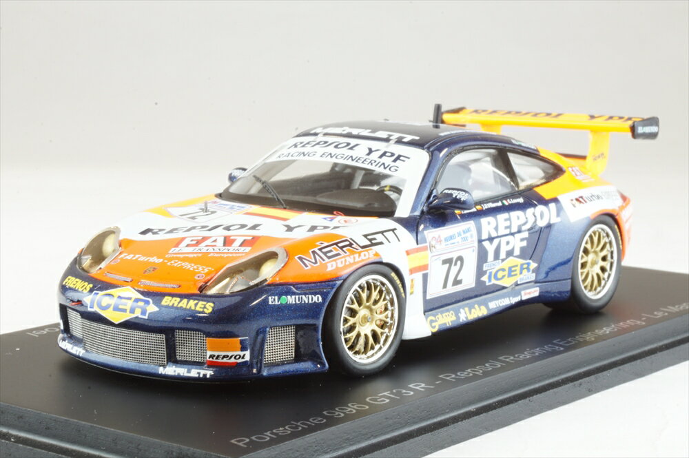 スパーク 1/43 ポルシェ 996 GT3 R No.72 2000 ル・マン24時間 T.Saldana/G.Lavaggi/J.Diez-Villaroel 完成品ミニカー S9938