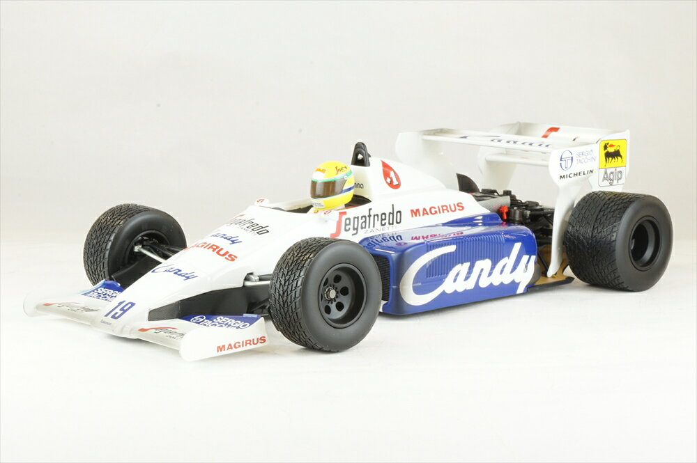 ミニチャンプス 1/43 トールマン・ハート TG184 No.19 1984 F1 モナコGP 2位 A.セナ ウェザリング仕様 完成品ミニカー 540843819