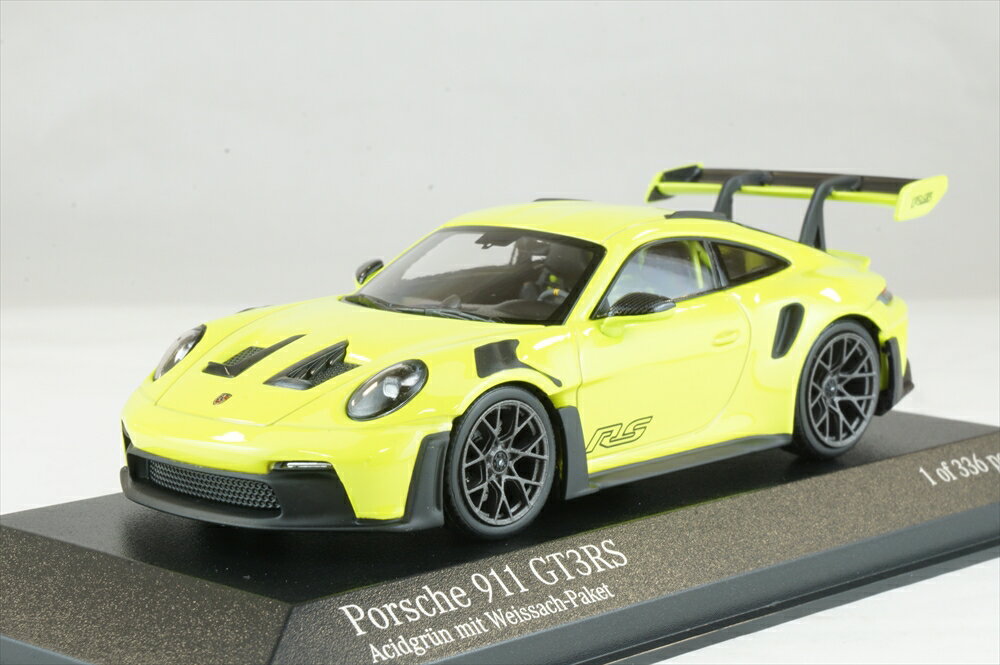 乐天商城 - ミニチャンプス 1/43 ポルシェ 911 992 GT3RS 2023 アシッドグリーン/ブラックホイール 完成品ミニカー 410062111