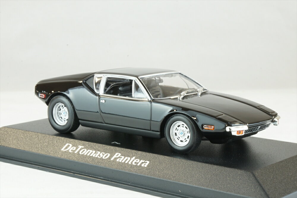 樂天商城 - マキシチャンプス 1/43 デ・トマソ パンテーラ 1972 ブラック 完成品ミニカー 940127500