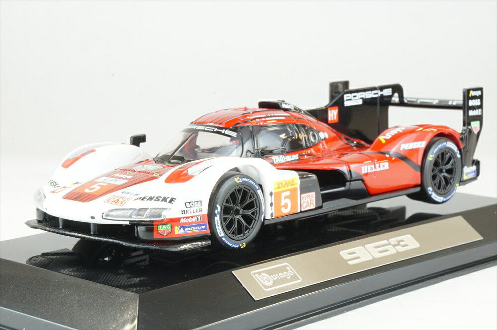 ブラーゴ 1/43 ポルシェ 963 No.5 2023 完成品ミニカー BUR38309