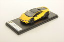 ルックスマート 1/43 ランボルギーニ ウラカン ステラート イエロー 完成品ミニカー LS542C