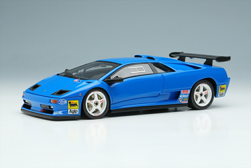 樂天商城 - アイドロン 1/43 ランボルギーニ ディアブロ SVR レーシング 1996 ブルー ホワイトホイール 完成品ミニカー EM785A
